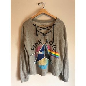 Pink Floyd lace front grey band sweatshirt